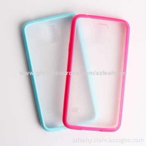New arrival, smoked PC back with TPU sides mixed case for Samsung S5/G900